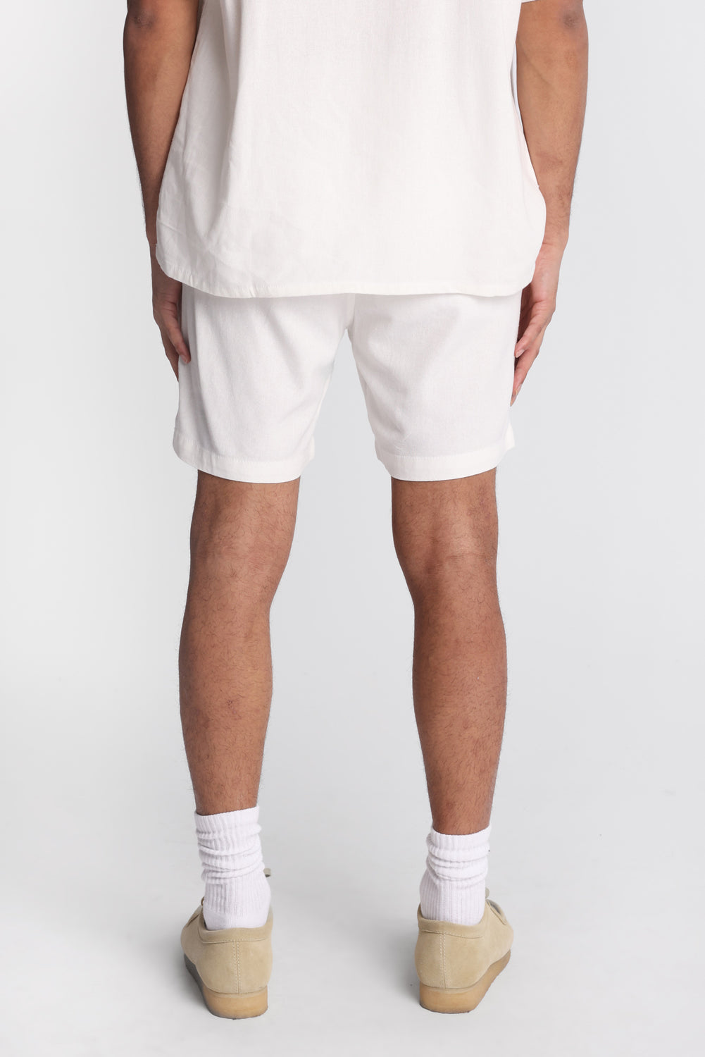 Short en mélange de lin 7 po Short en mélange de lin 7 po