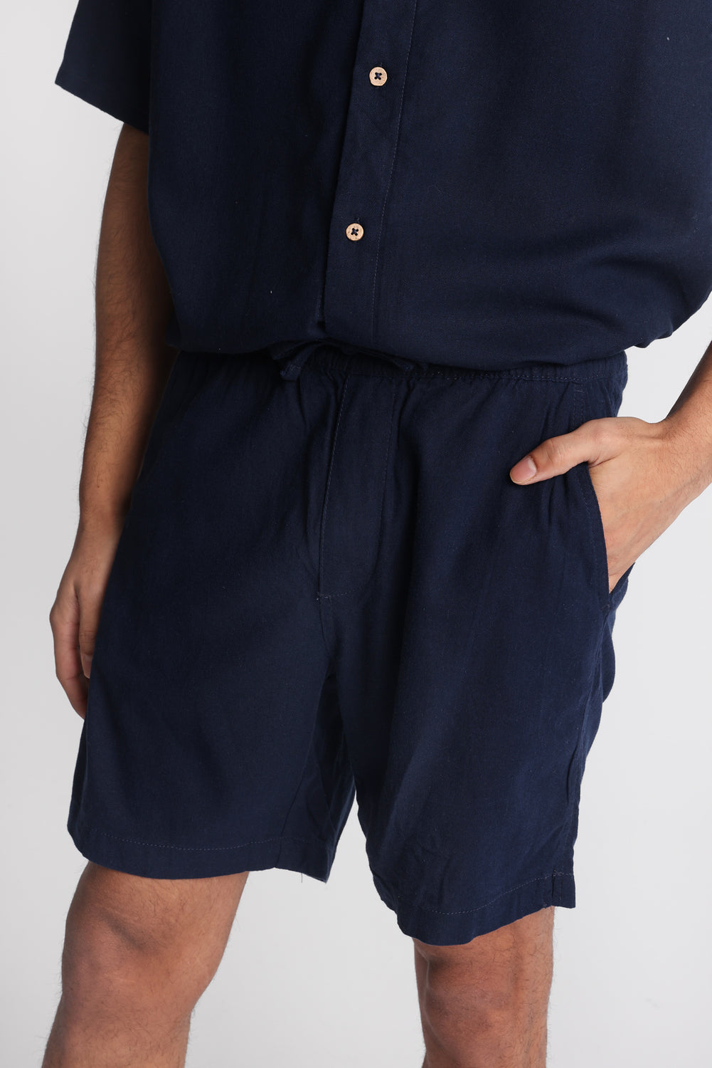 Short en mélange de lin 7 po Short en mélange de lin 7 po