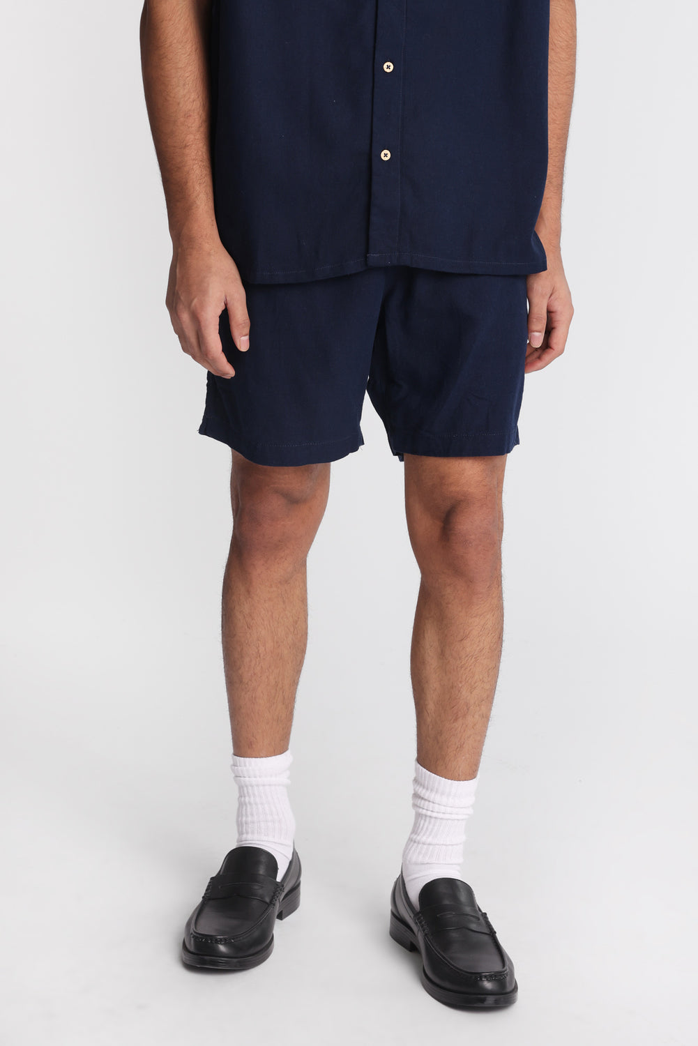 Short en mélange de lin 7 po Short en mélange de lin 7 po