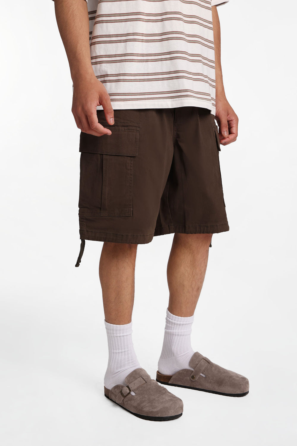 Multi-Pocket Loose Twill Shorts Multi-Pocket Loose Twill Shorts