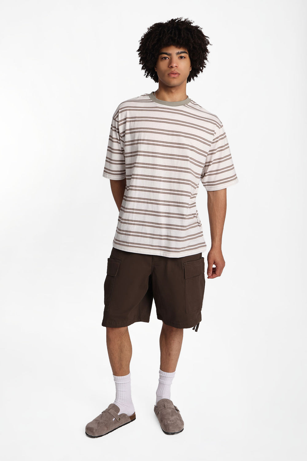Multi-Pocket Loose Twill Shorts Multi-Pocket Loose Twill Shorts