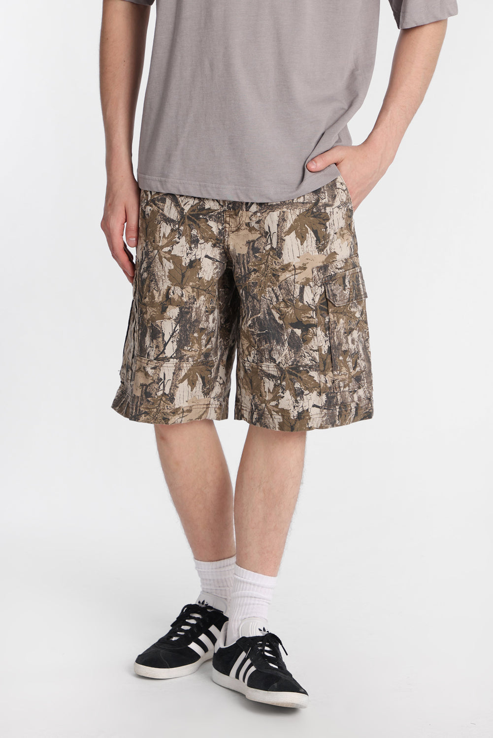 Camouflage Cargo Twill Shorts Camouflage Cargo Twill Shorts