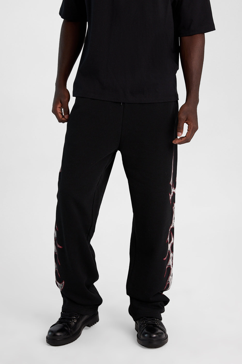Pantalon en molleton ample imprimé Arsenic Pantalon en molleton ample imprimé Arsenic
