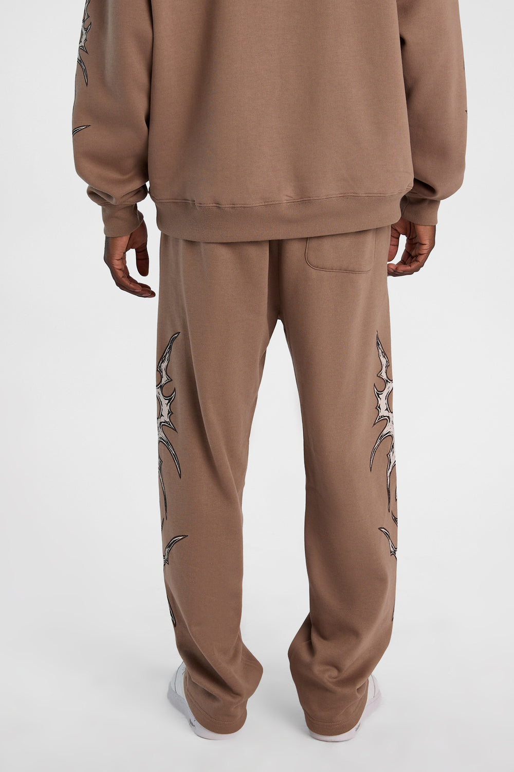 Pantalon en molleton ample imprimé Arsenic Pantalon en molleton ample imprimé Arsenic
