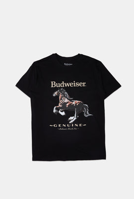 Mens Budweiser Horse Graphic T-Shirt