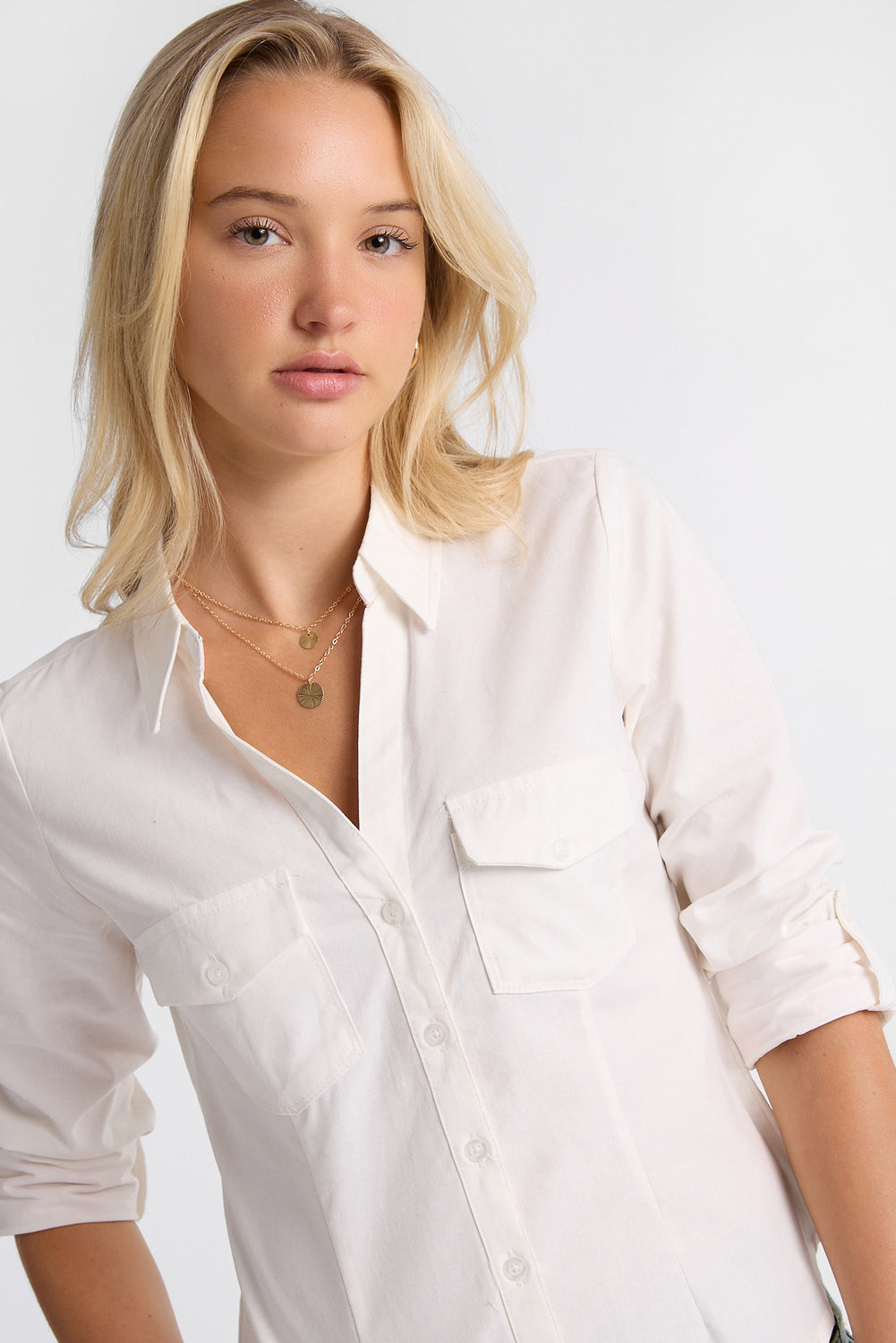 Chemise à manches longues en coton Chemise à manches longues en coton