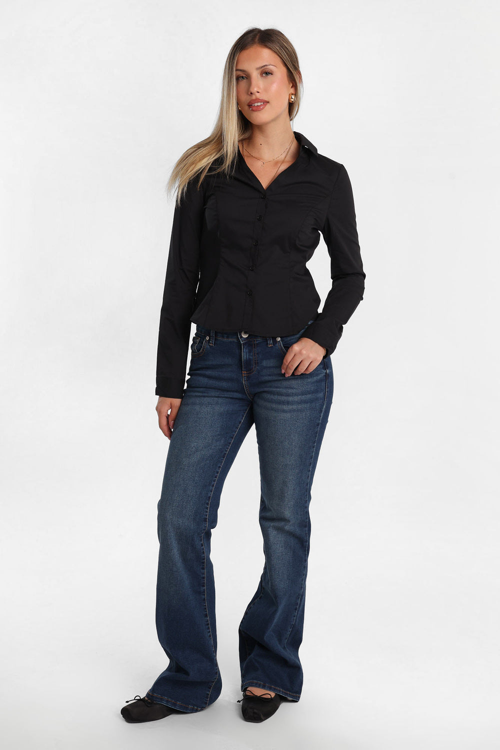 Chemise à manches longues à nouer au dos Chemise à manches longues à nouer au dos