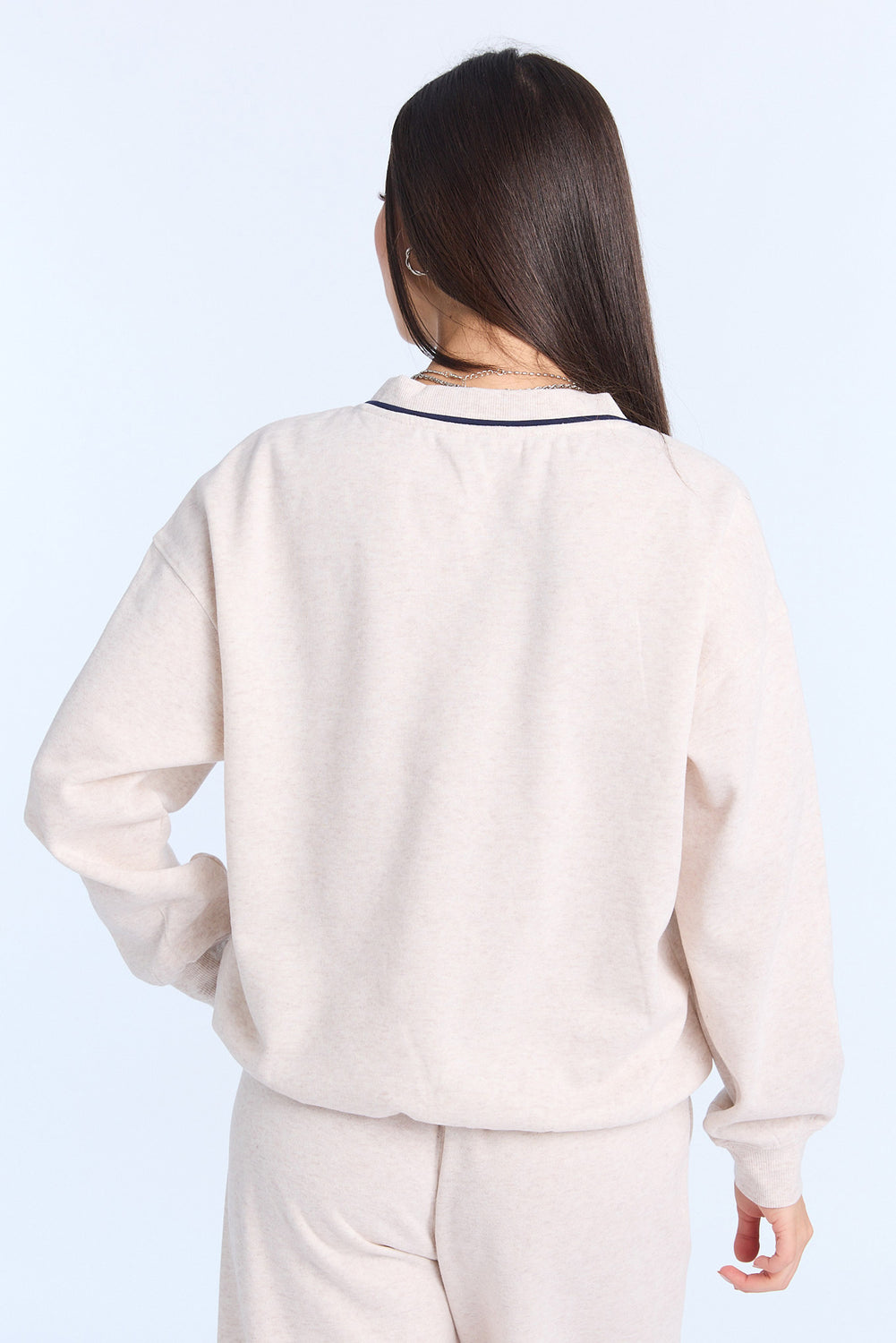 Graphic V-Neck Sweatshirt Graphic V-Neck Sweatshirt