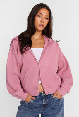 Graphic Double-Zip Hoodie