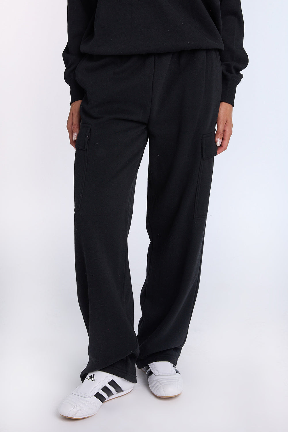 Wide Leg Cargo Sweatpants Wide Leg Cargo Sweatpants