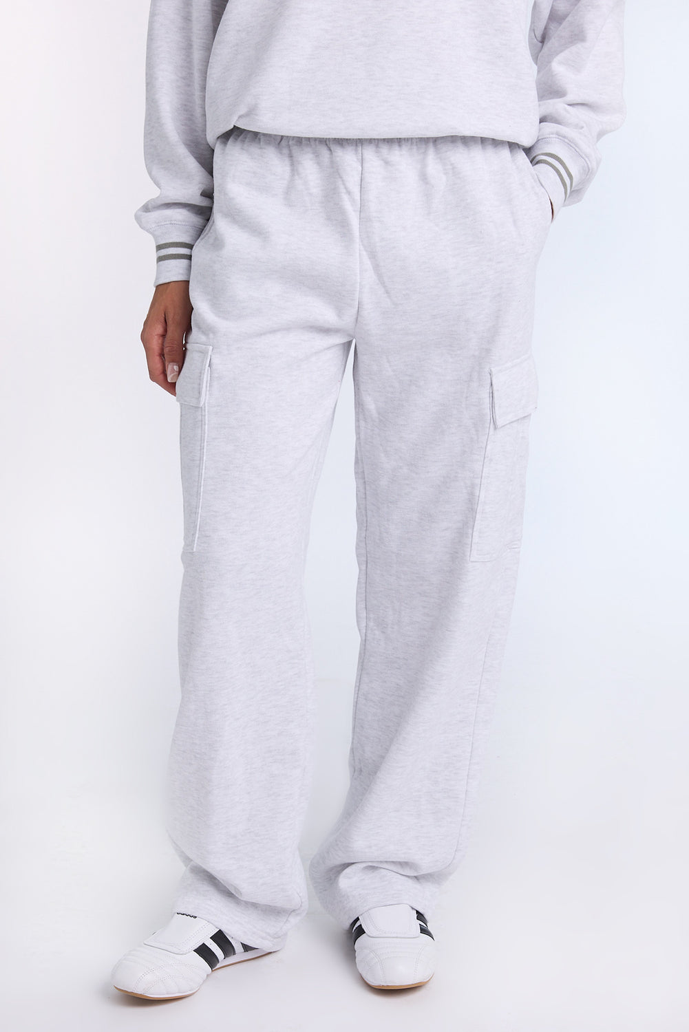 Wide Leg Cargo Sweatpants Wide Leg Cargo Sweatpants