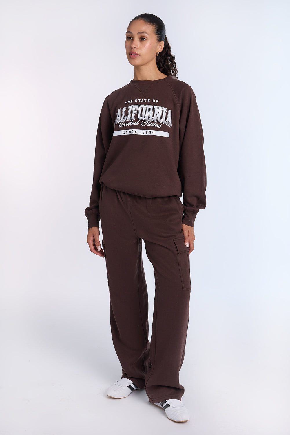 Wide Leg Cargo Sweatpants Wide Leg Cargo Sweatpants