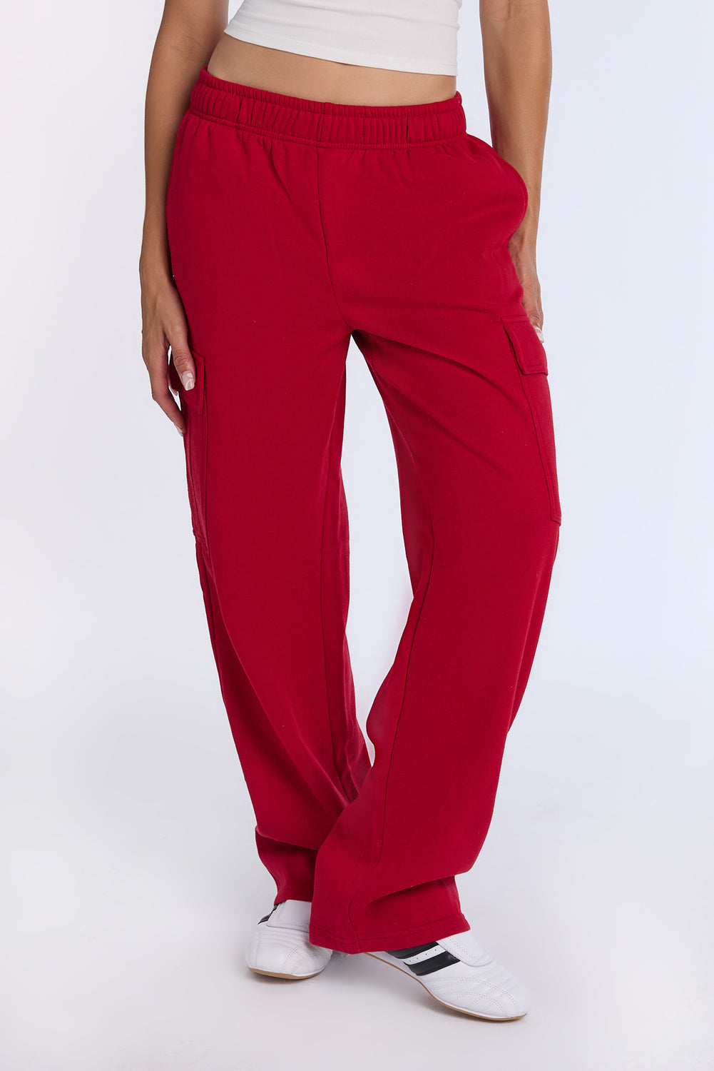 Wide Leg Cargo Sweatpants Wide Leg Cargo Sweatpants