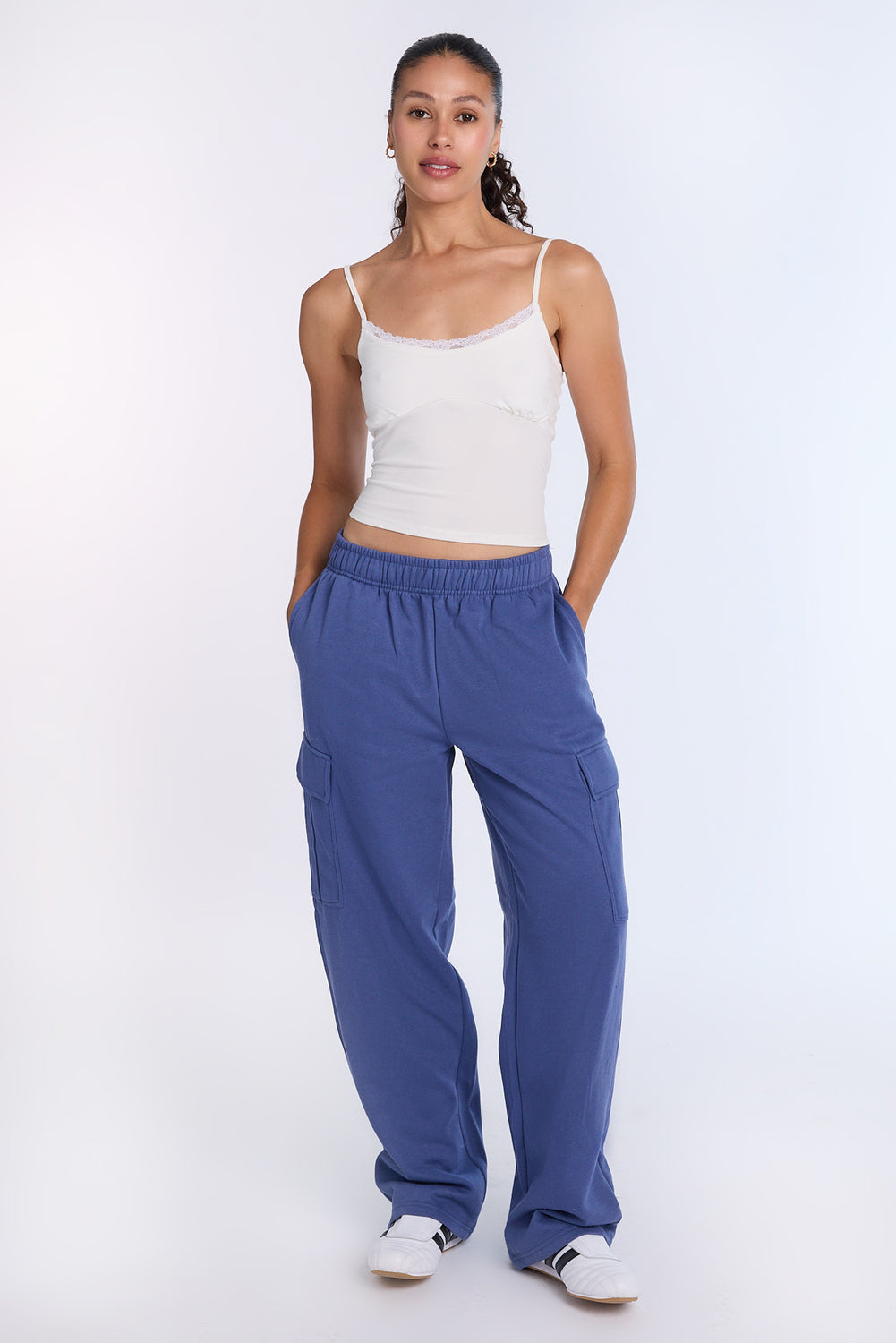 Pantalon de survêtement cargo à jambe large Pantalon de survêtement cargo à jambe large