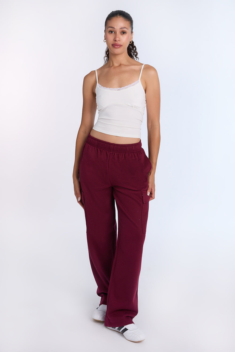 Wide Leg Cargo Sweatpants Wide Leg Cargo Sweatpants