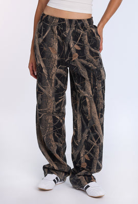 Wide Leg Cargo Sweatpants