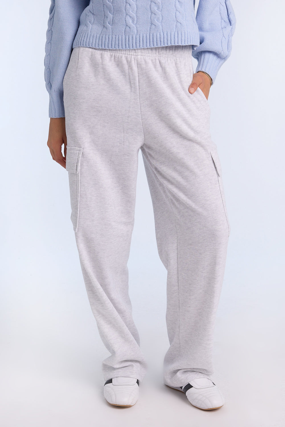 Pantalon de survêtement cargo à jambe large Pantalon de survêtement cargo à jambe large