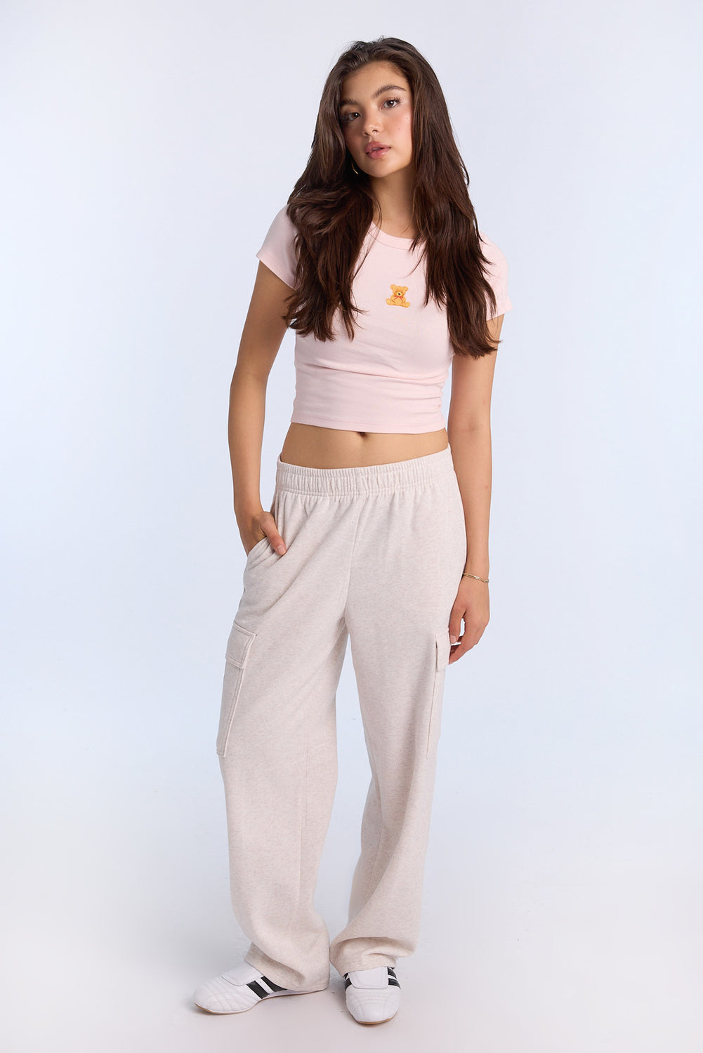 Pantalon de survêtement cargo à jambe large Pantalon de survêtement cargo à jambe large