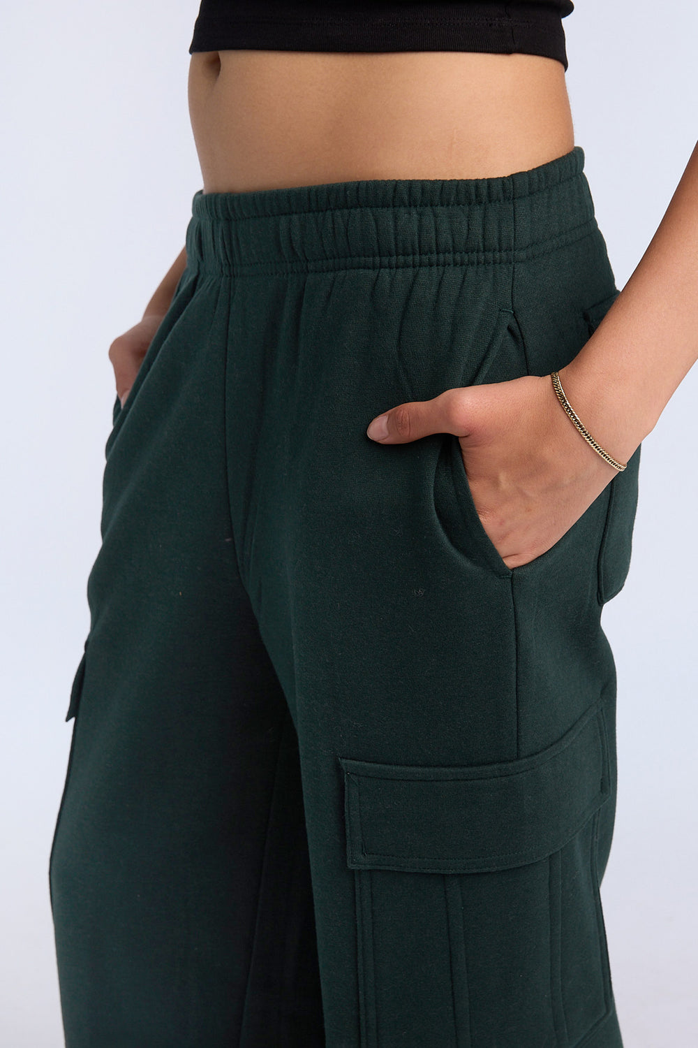 Pantalon de survêtement cargo à jambe large Pantalon de survêtement cargo à jambe large