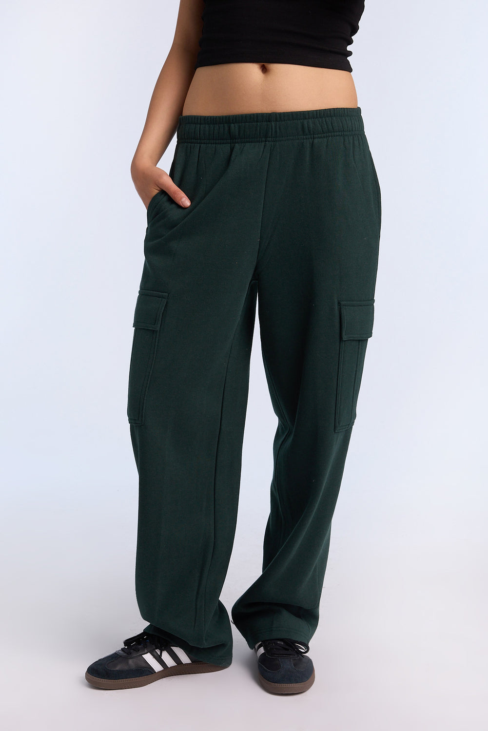 Pantalon de survêtement cargo à jambe large Pantalon de survêtement cargo à jambe large
