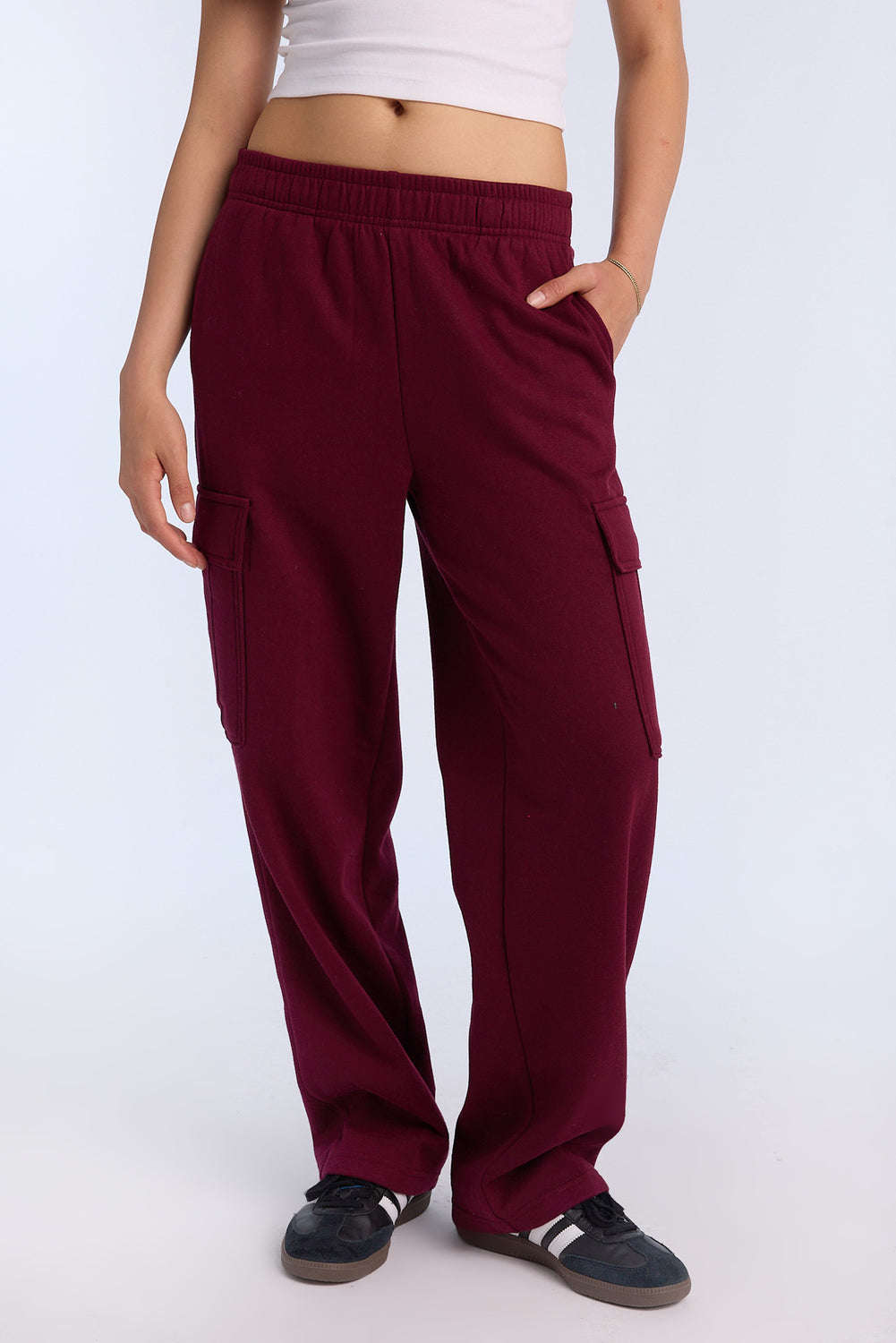 Pantalon de survêtement cargo à jambe large Pantalon de survêtement cargo à jambe large