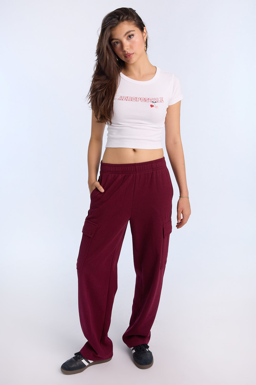 Pantalon de survêtement cargo à jambe large Pantalon de survêtement cargo à jambe large