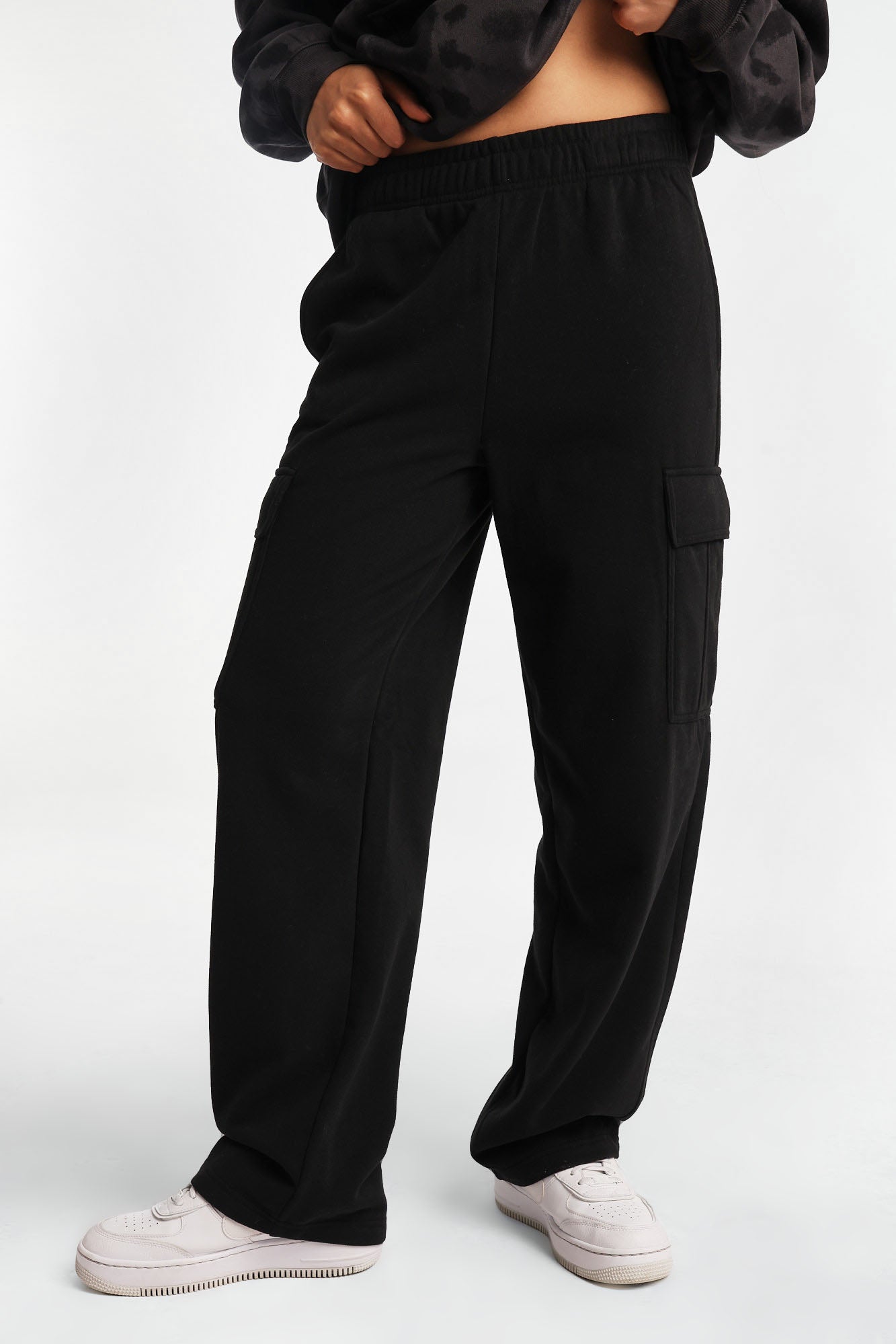 Cargo Wide Leg Sweatpants - /