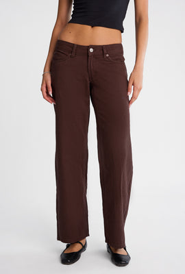 Low Rise Baggy Twill Pants