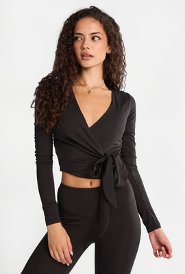 Long Sleeve Wrap Top