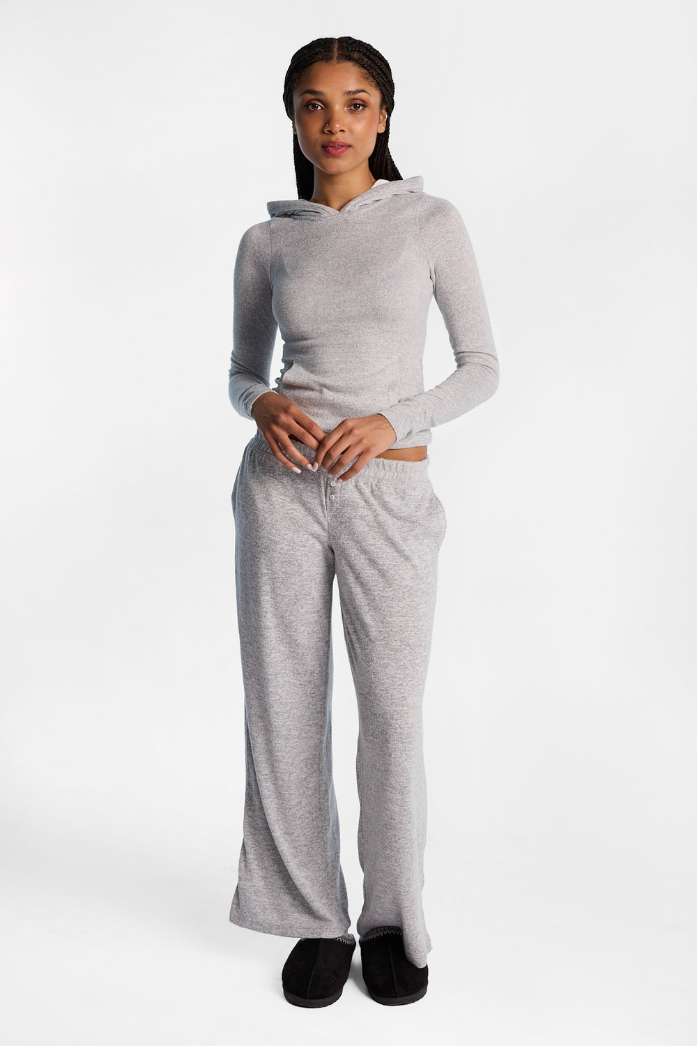 Pantalon détente super doux à jambes larges Pantalon détente super doux à jambes larges