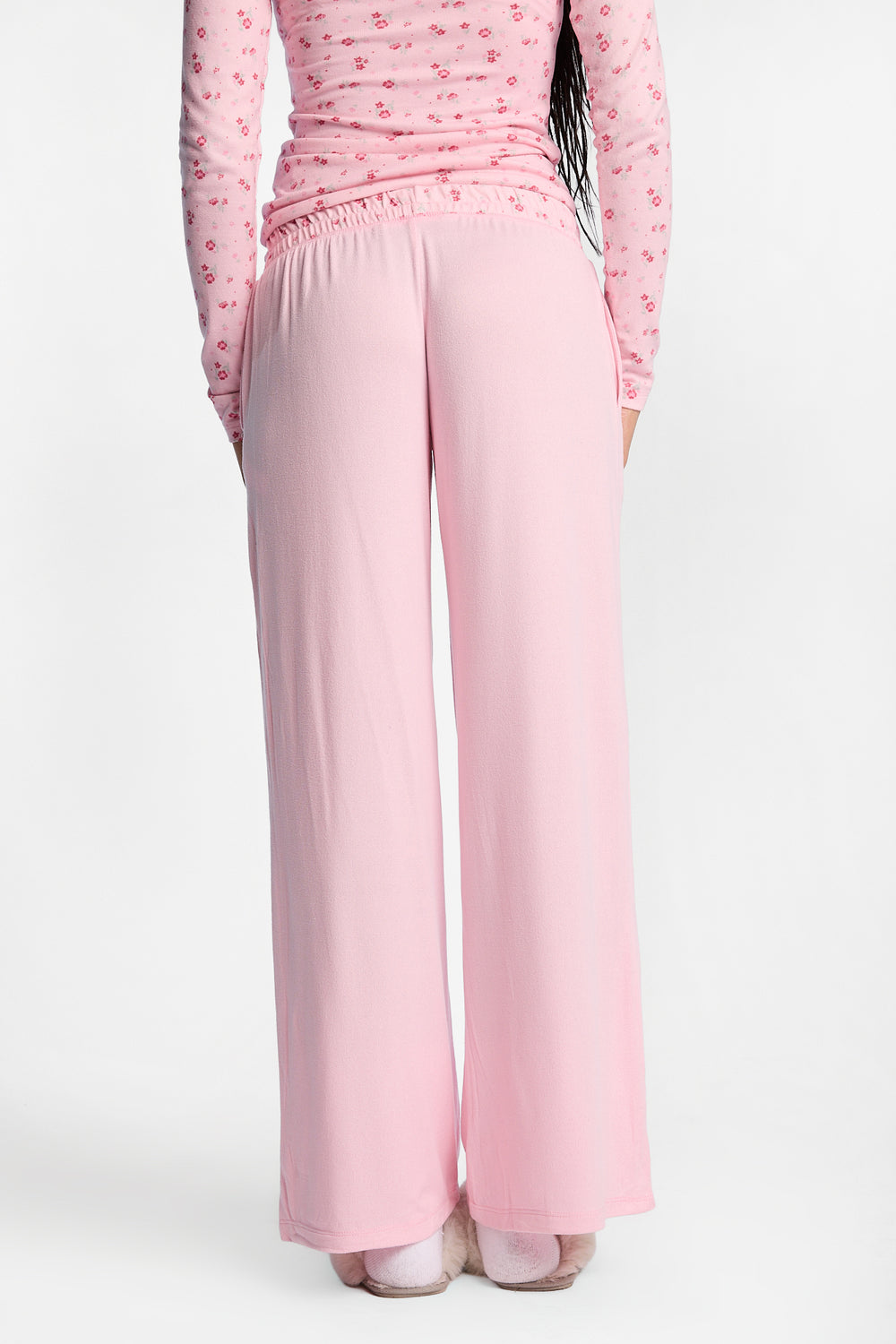 Pantalon détente super doux à jambes larges Pantalon détente super doux à jambes larges