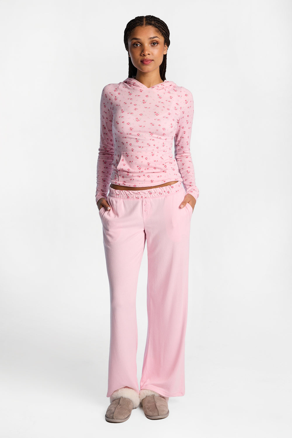 Pantalon détente super doux à jambes larges Pantalon détente super doux à jambes larges