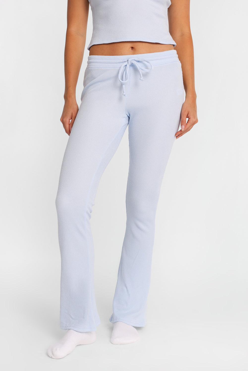 Waffle Knit Bootcut Pajama Pants Waffle Knit Bootcut Pajama Pants