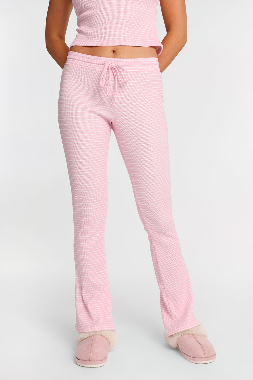 Waffle Knit Bootcut Pajama Pants Waffle Knit Bootcut Pajama Pants