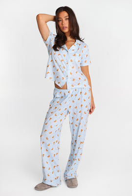 Graphic Super Soft Pajama Dad Shirt & Pants 2-Piece Set