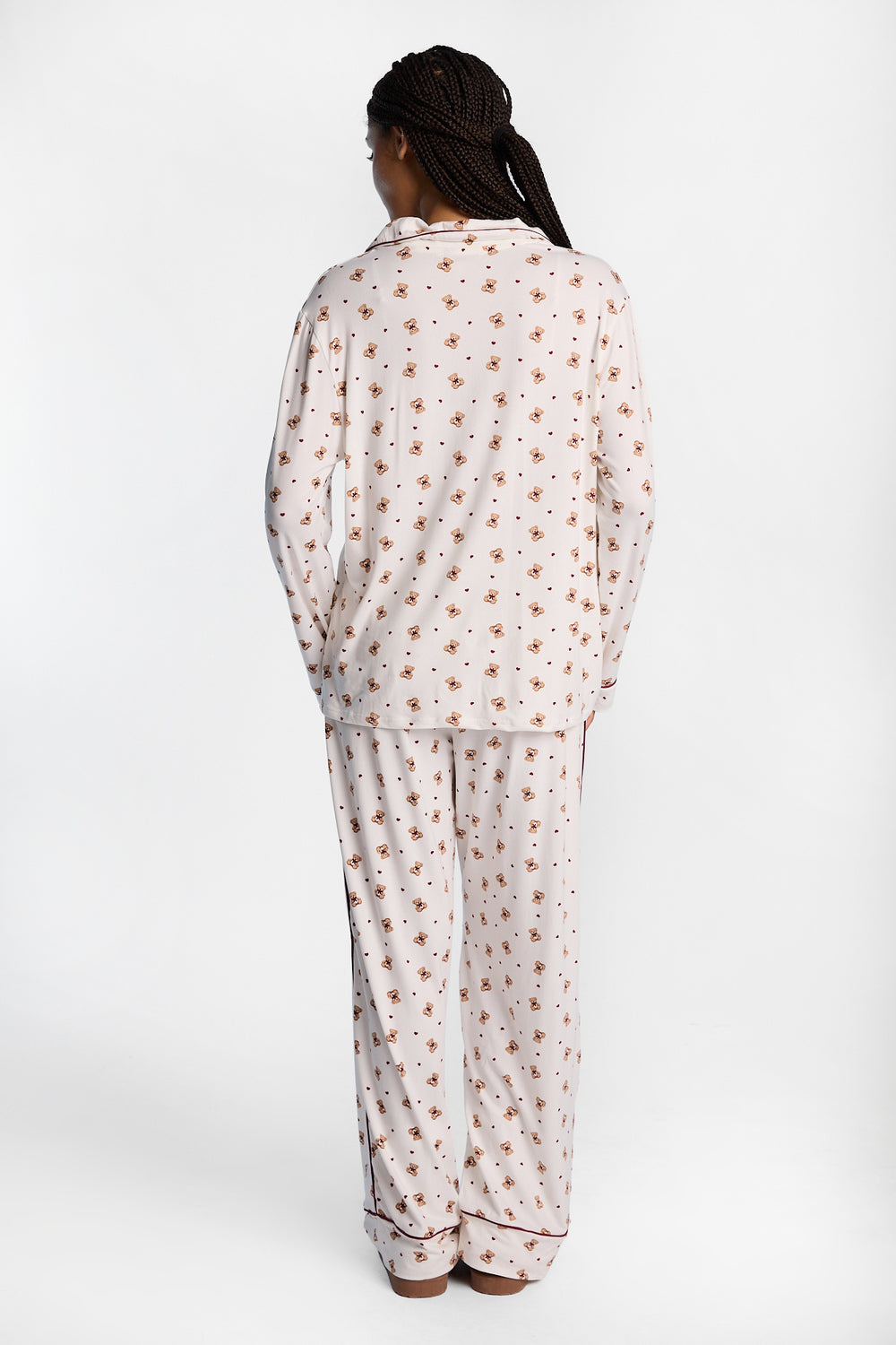 Ensemble de pyjama super doux imprimé 2 pièces Ensemble de pyjama super doux imprimé 2 pièces