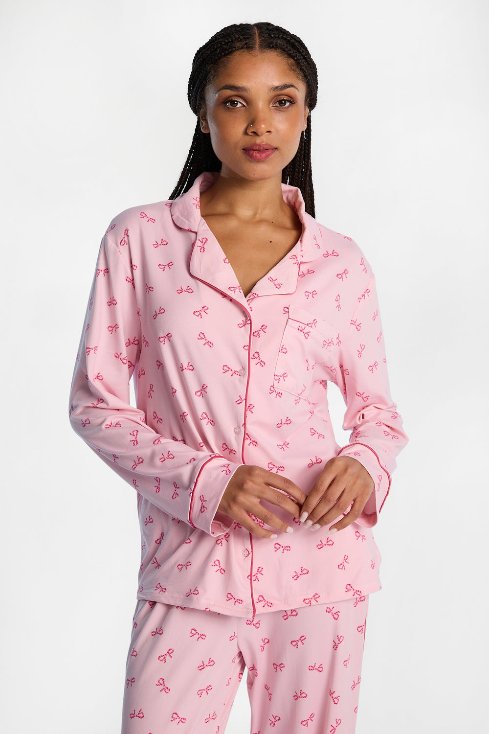 Ensemble de pyjama super doux imprimé 2 pièces Ensemble de pyjama super doux imprimé 2 pièces