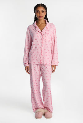 Ensemble de pyjama super doux imprimé 2 pièces
