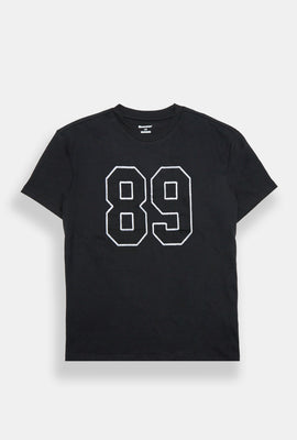 T-shirt coupe boyfriend brodé 89