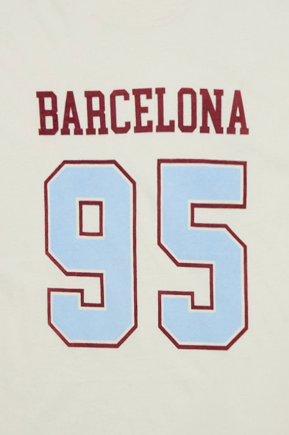 T-shirt coupe boyfriend imprimé Barcelona T-shirt coupe boyfriend imprimé Barcelona