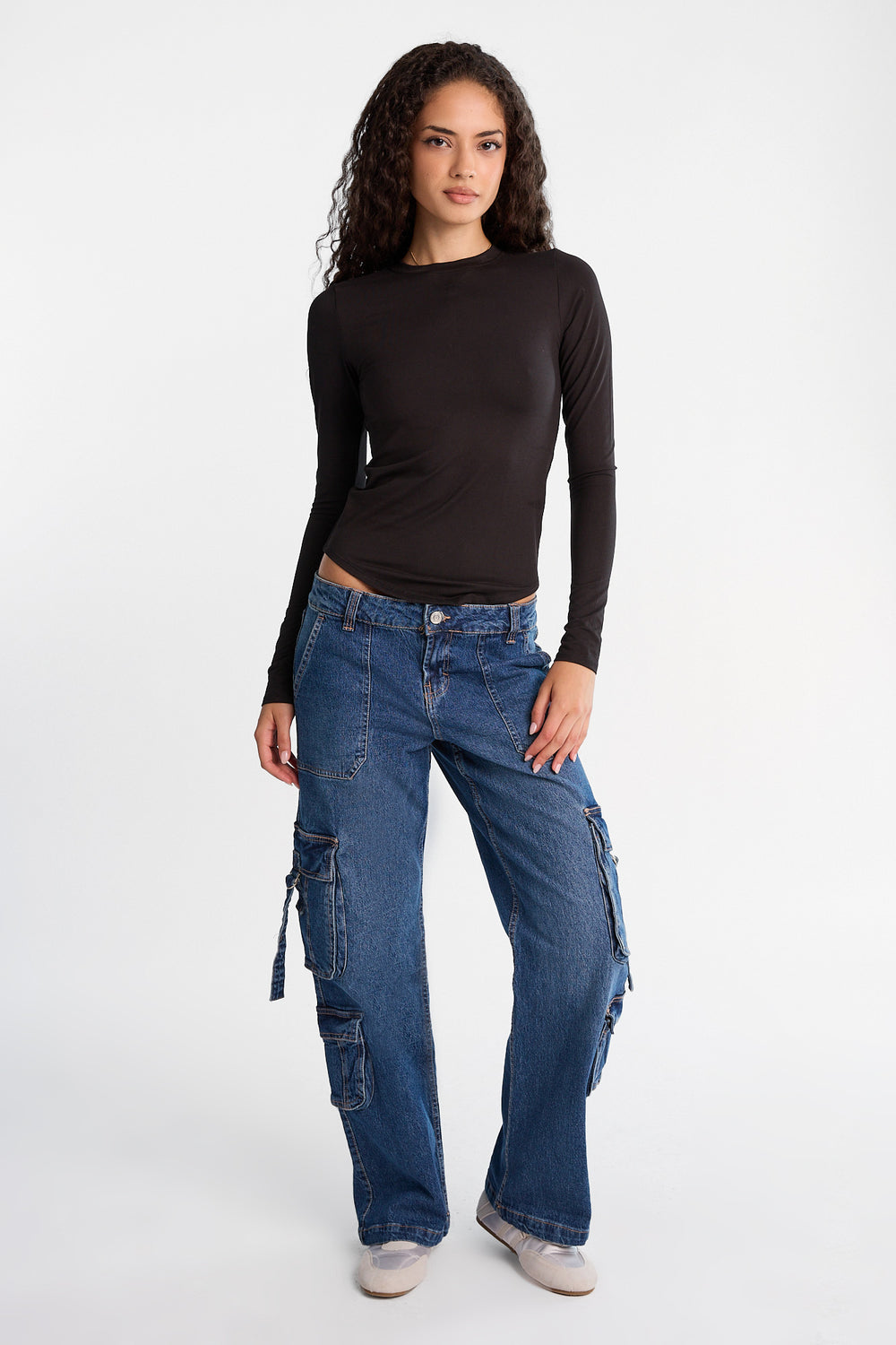 Low Rise D-Ring Cargo Jeans Low Rise D-Ring Cargo Jeans
