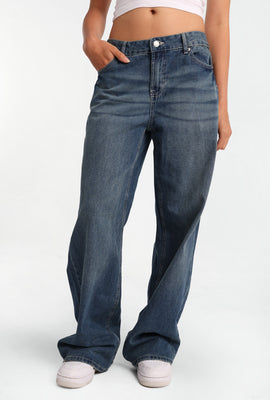 Jean ample taille basse