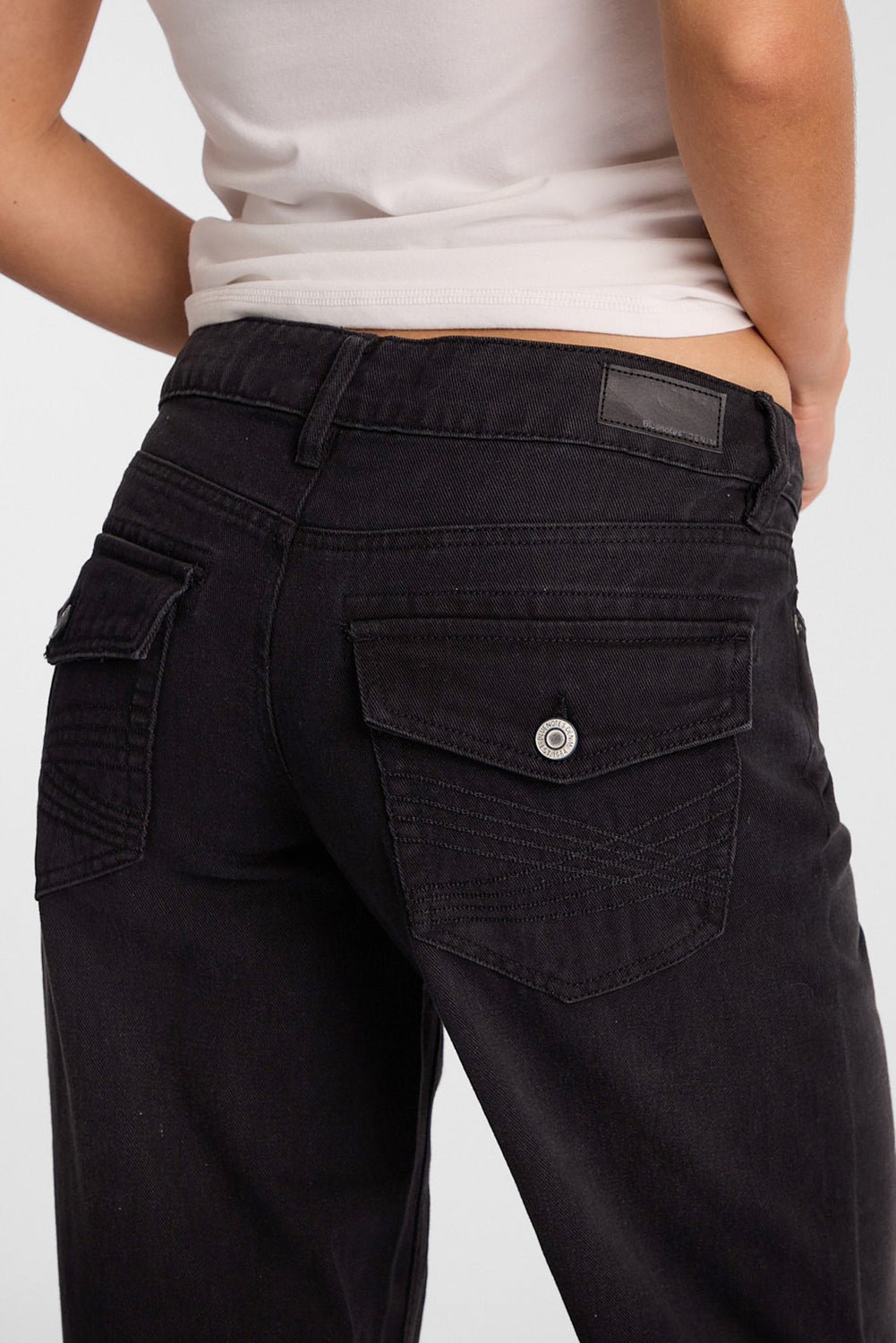 Chloe Embroidered Low Rise Baggy Jeans Chloe Embroidered Low Rise Baggy Jeans