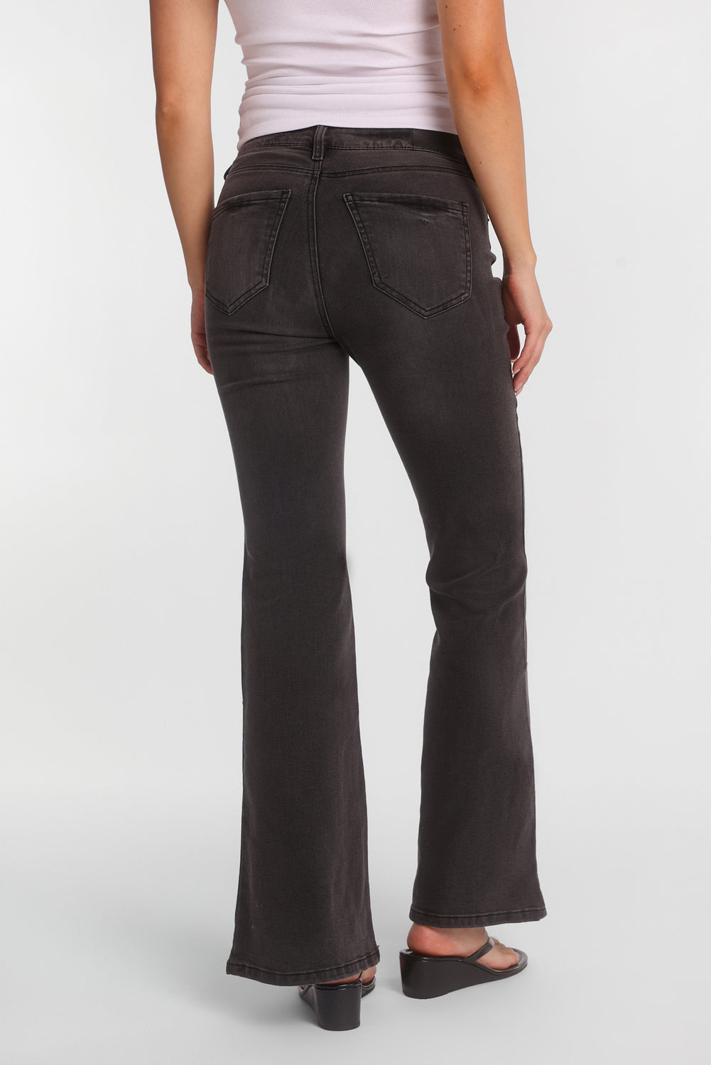 Rhinestones Applique Isla High Rise Flare Jeans Rhinestones Applique Isla High Rise Flare Jeans