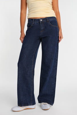 Chloe Adjustable Waist Low Rise Baggy Jeans