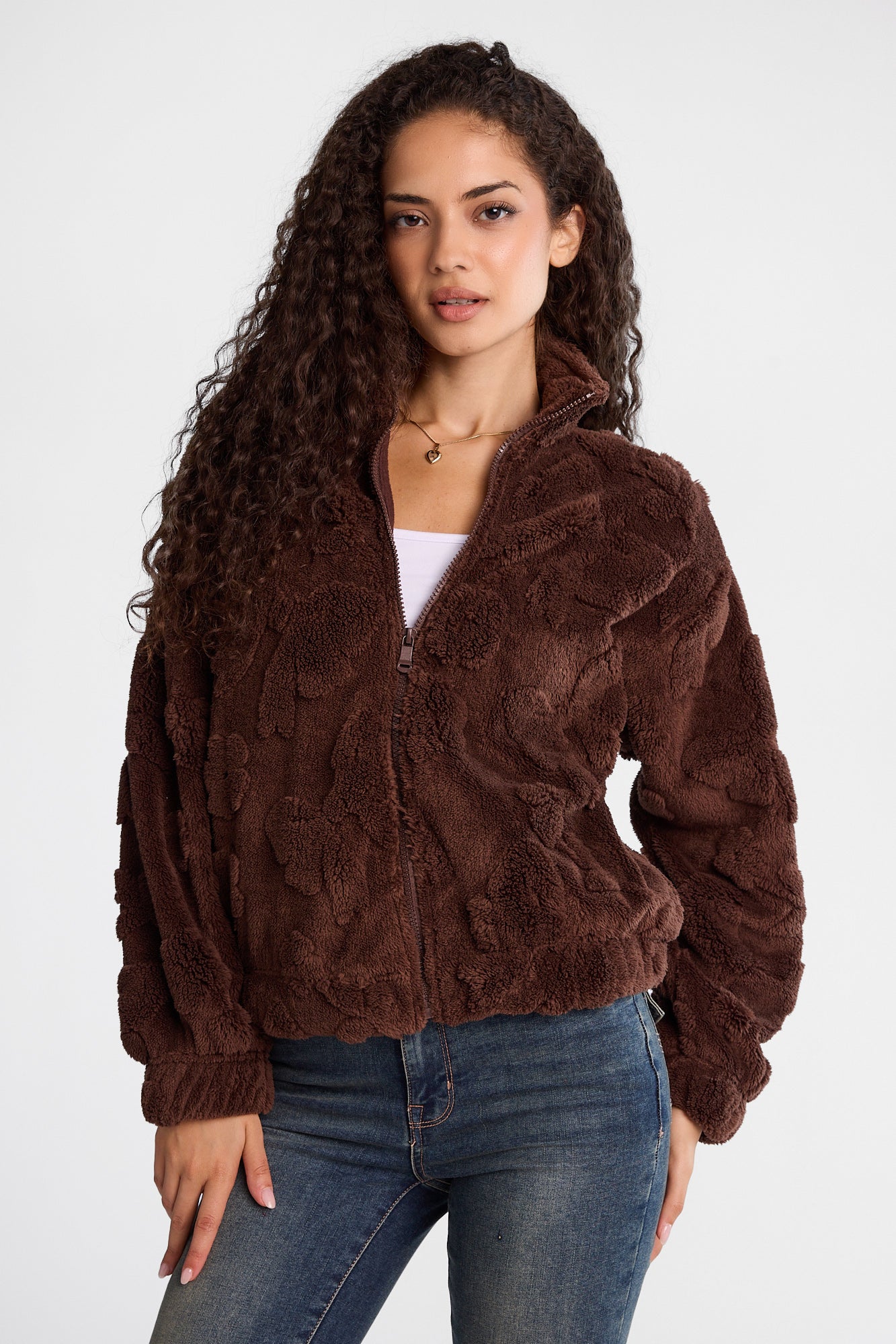Sherpa Zip-Up Jacket - /
