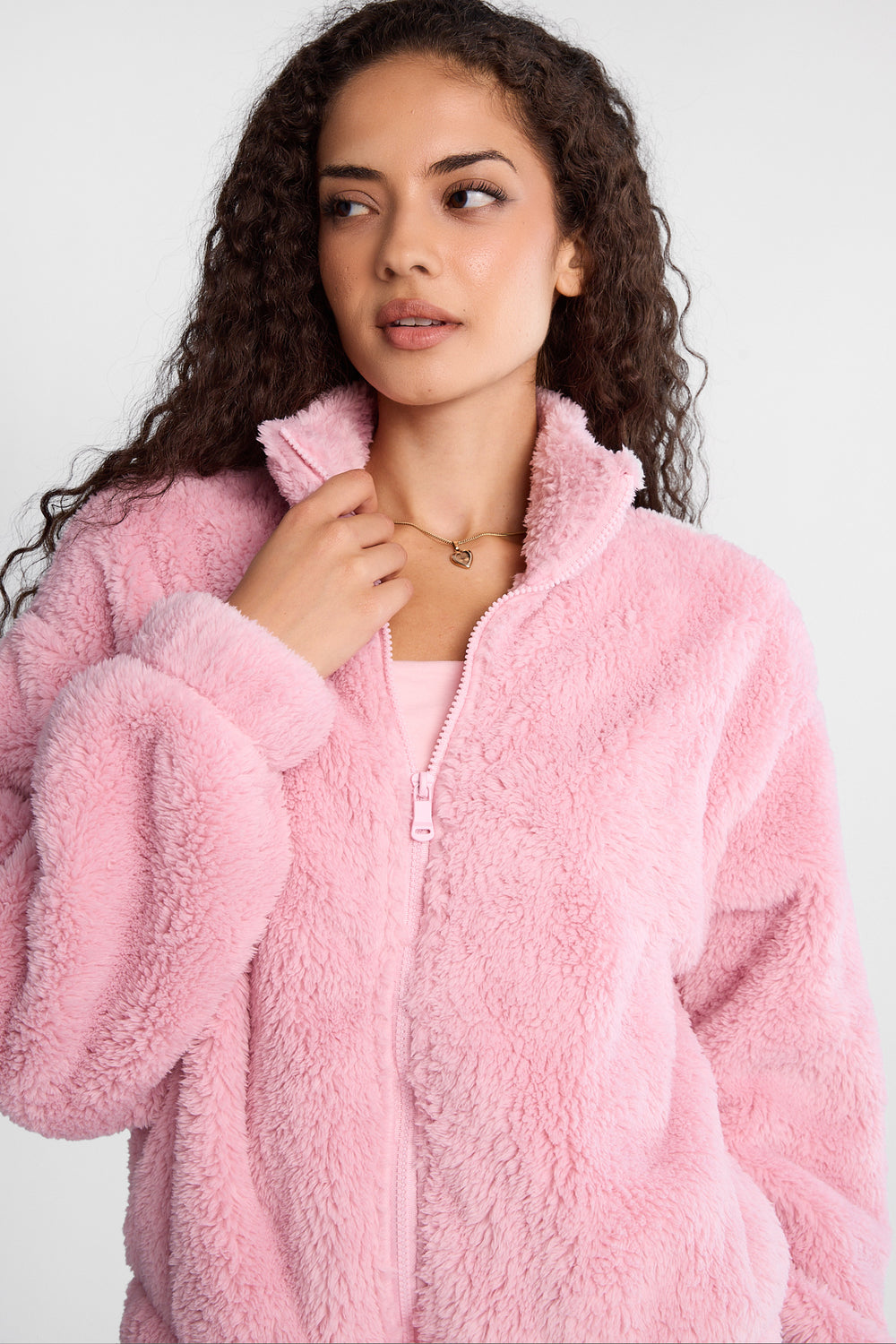 Veste zippée en sherpa Veste zippée en sherpa