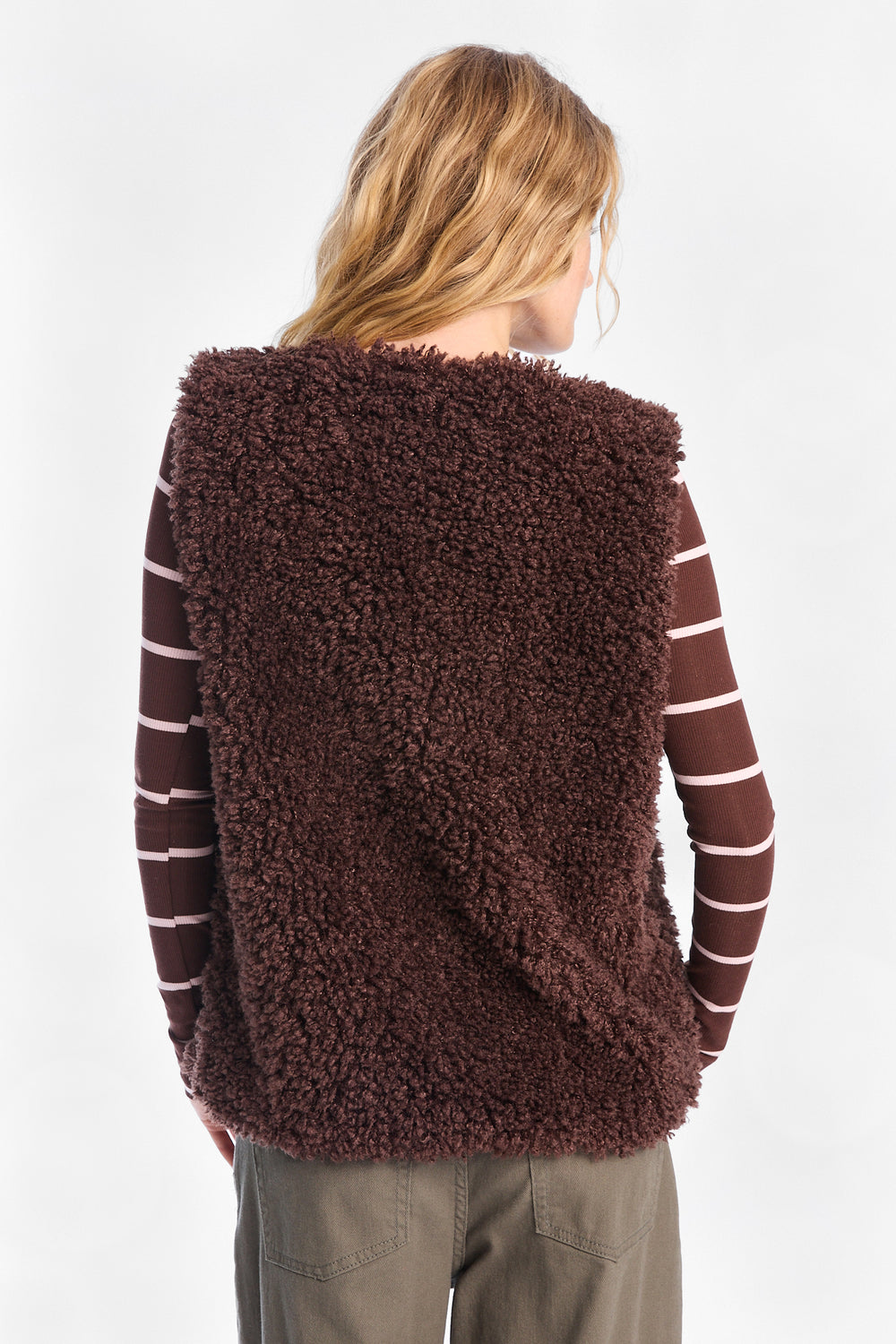 Gilet en fausse fourrure Sherpa Gilet en fausse fourrure Sherpa