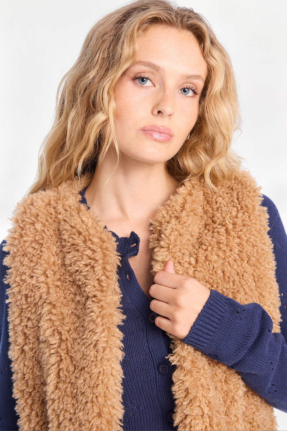 Gilet en fausse fourrure Sherpa Gilet en fausse fourrure Sherpa