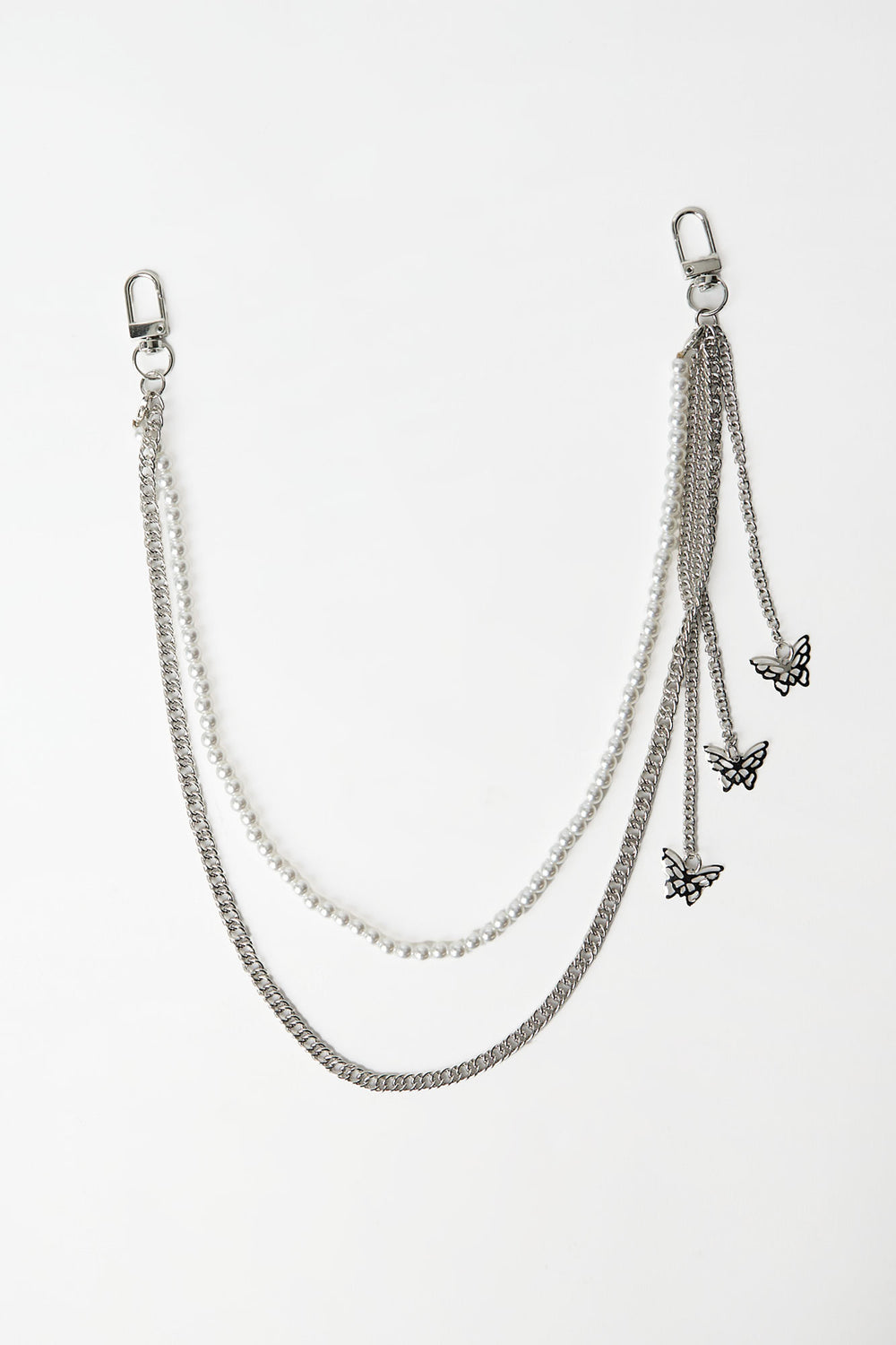 Pearl Double-Layered Wallet Chain Pearl Double-Layered Wallet Chain